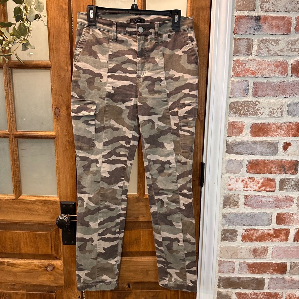 J. Crew Factory Women's Camo Utility Pants - Green & Tan